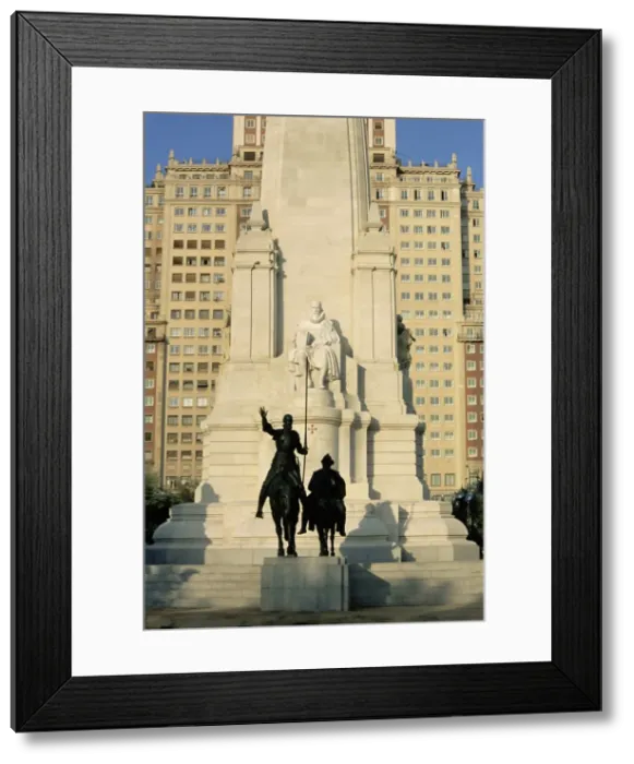 Framed Print : Cervantes monument Framed Print : Cervantes monument