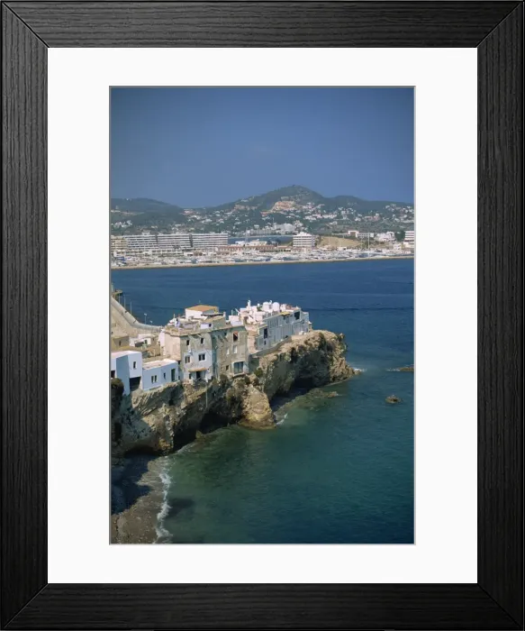 Framed Print : Houses built on outcrop Framed Print : Houses built on outcrop