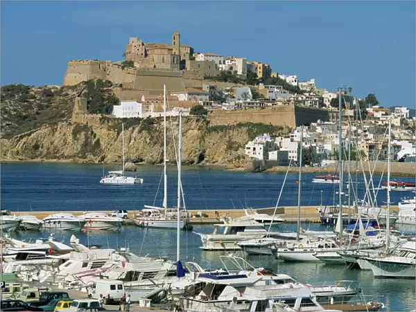 Ibiza Town skyline and marina