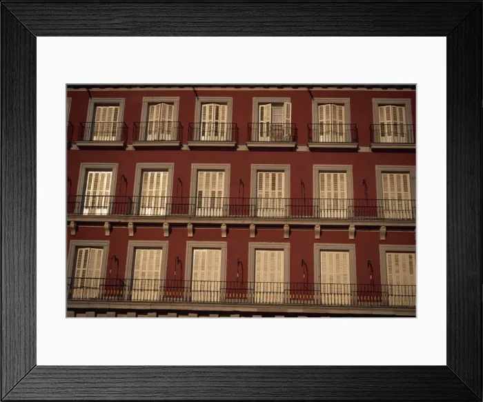 Framed Print : Balconies, Plaza Mayor Framed Print : Balconies, Plaza Mayor