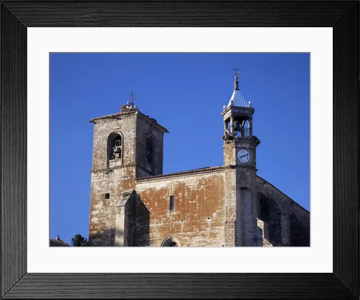 Framed Print : Storks on tower of San Martin church
