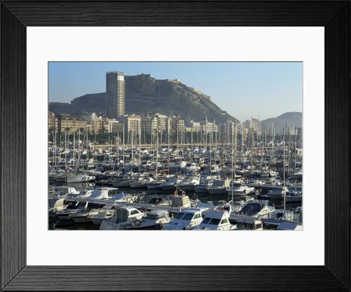Framed Print : Marina and view to Castillo Framed Print : Marina and view to Castillo
