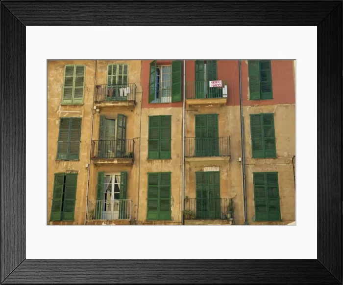 Framed Print : Shuttered windows Framed Print : Shuttered windows