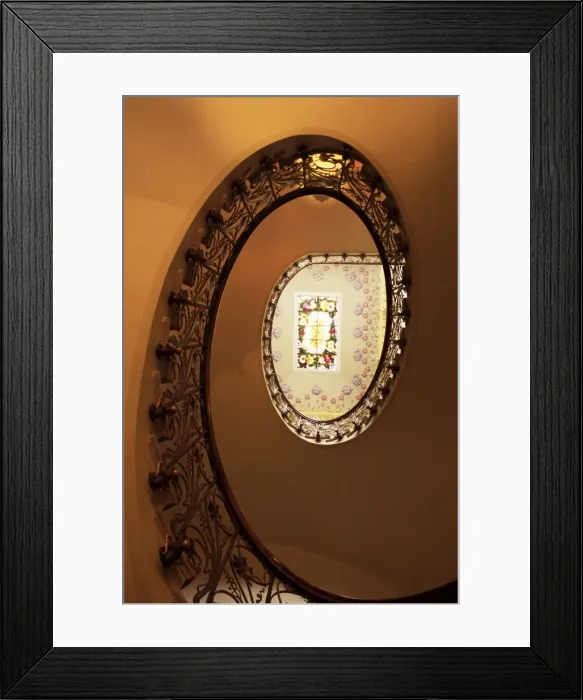 Framed Print : Staircase in Casa Modernista Framed Print : Staircase in Casa Modernista