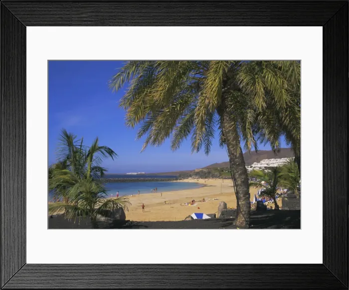 Framed Print : The beach at Playa Blanca Framed Print : The beach at Playa Blanca