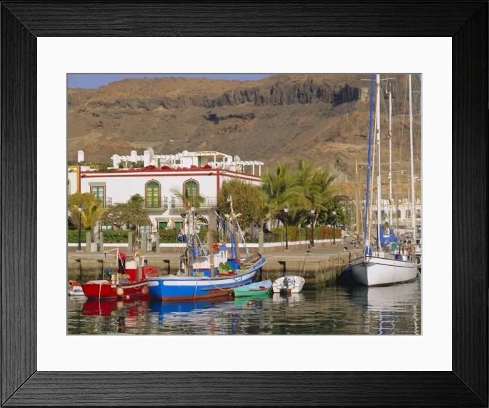 Framed Print : The old port area of Puerto de Mogan Framed Print : The old port area of Puerto de Mogan