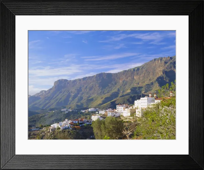 Framed Print : 1010m high in the Barranco de Tejaia Framed Print : 1010m high in the Barranco de Tejaia