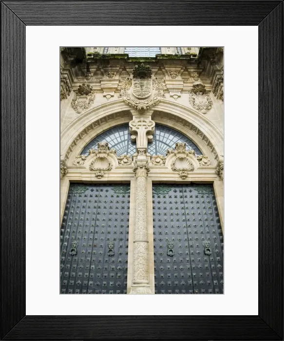 Framed Print : Doors on the front of Santiago Cathedral Framed Print : Doors on the front of Santiago Cathedral
