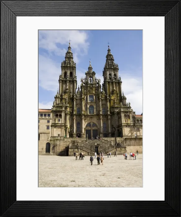 Framed Print : Santiago Cathedral on the Plaza do Obradoiro Framed Print : Santiago Cathedral on the Plaza do Obradoiro