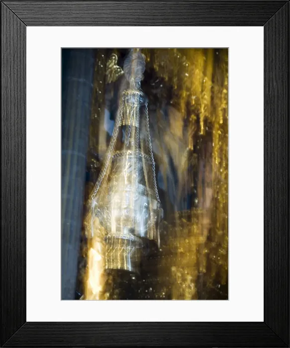 Framed Print : The botafumeiro which is filled with incense and swung Framed Print : The botafumeiro which is filled with incense and swung