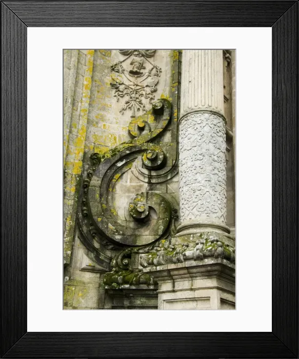 Framed Print : Details on the front of Santiago Cathedral Framed Print : Details on the front of Santiago Cathedral