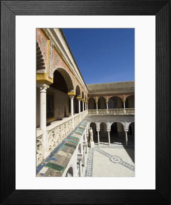 Framed Print : View of the Patio Principal in Casa de Pilatos Framed Print : View of the Patio Principal in Casa de Pilatos