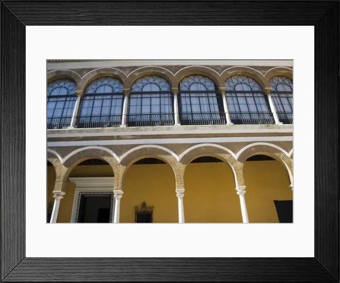 Framed Print : Detail of building in the Patio de la Monteria Framed Print : Detail of building in the Patio de la Monteria