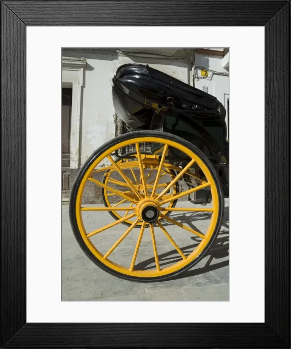 Framed Print : Horse carriage wheels Framed Print : Horse carriage wheels
