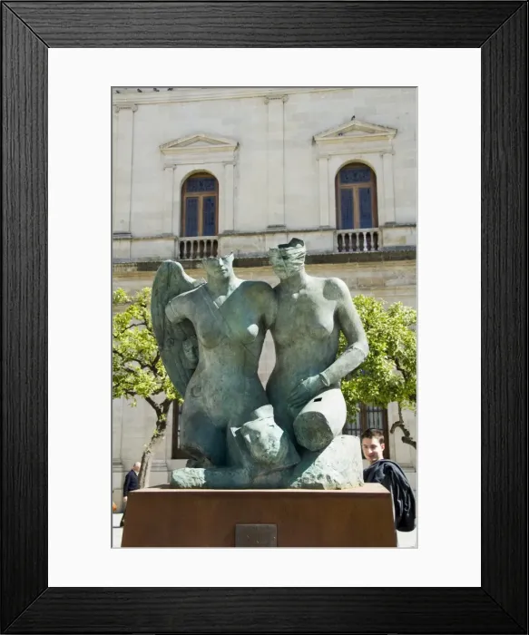 Framed Print : Statues in Plaza San Francisco Framed Print : Statues in Plaza San Francisco