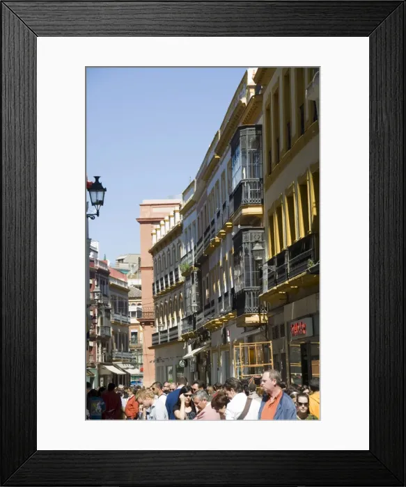 Framed Print : Main shopping district