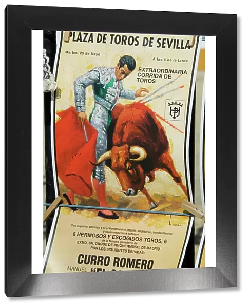 Old bull fighting posters for sale at the Bull Ring