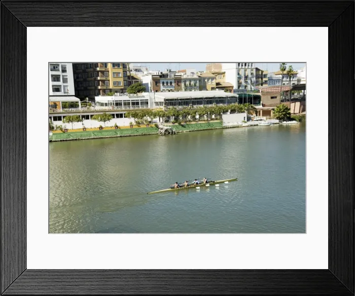 Framed Print : Triana district and the river Rio Guadalquivir Framed Print : Triana district and the river Rio Guadalquivir