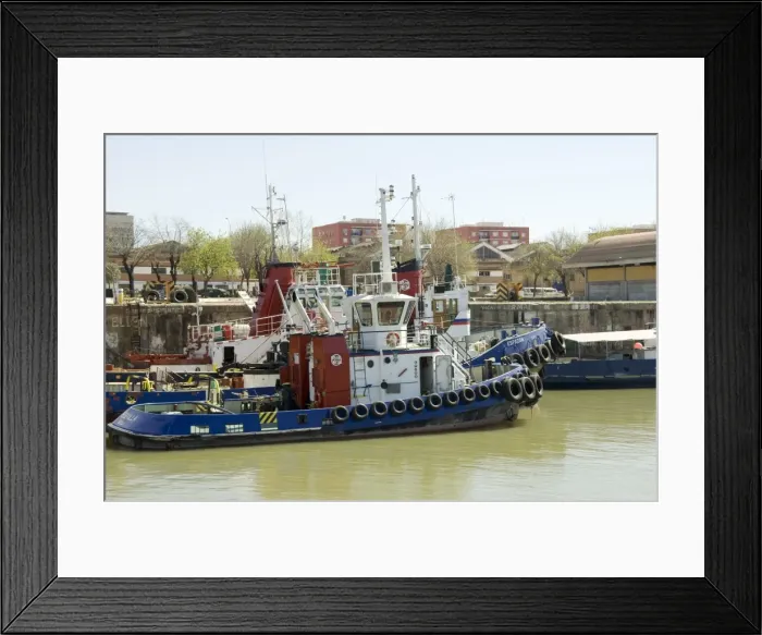 Framed Print : Seville harbour on the river Rio Guadalquivir Framed Print : Seville harbour on the river Rio Guadalquivir