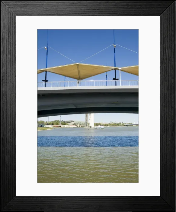 Framed Print : Puente de la Cartuja and the river Rio Guadalquivir Framed Print : Puente de la Cartuja and the river Rio Guadalquivir