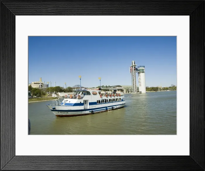 Framed Print : Building on Isla Magica and the river Rio Guadalquivir Framed Print : Building on Isla Magica and the river Rio Guadalquivir