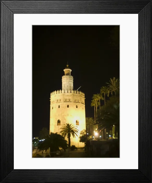 Framed Print : Torre del Oro at night Framed Print : Torre del Oro at night