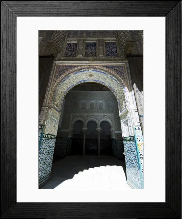 Framed Print : The Ambassadors Hall with three horseshoe arches Framed Print : The Ambassadors Hall with three horseshoe arches