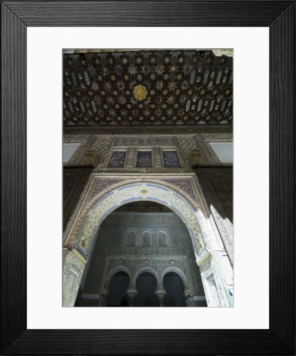 Framed Print : The Ambassadors Hall with three horseshoe arches Framed Print : The Ambassadors Hall with three horseshoe arches