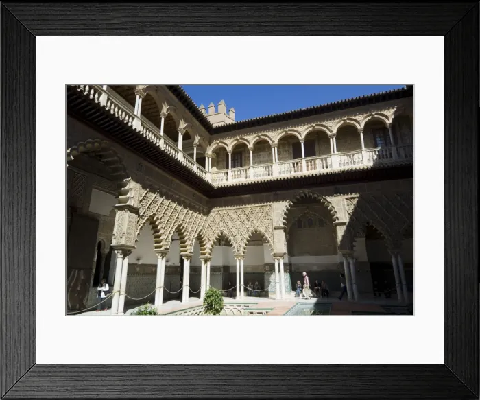 Framed Print : Patio de las Doncellas (Patio of the Maidens) Framed Print : Patio de las Doncellas (Patio of the Maidens)