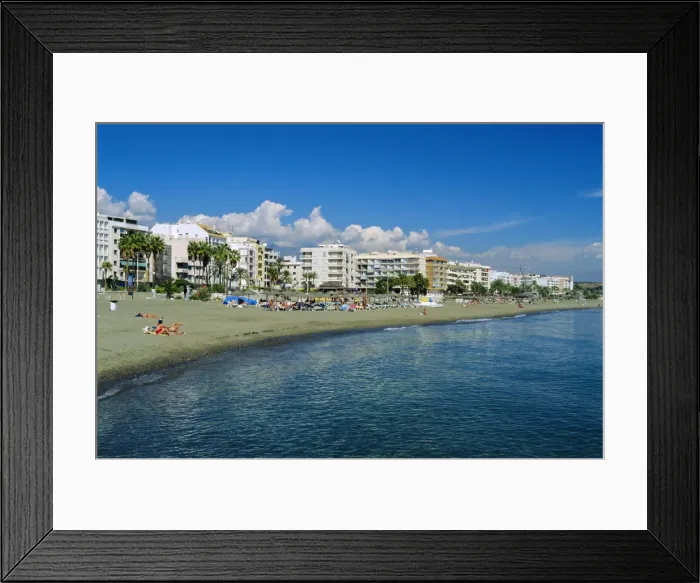 Framed Print : Seafront and beach Framed Print : Seafront and beach