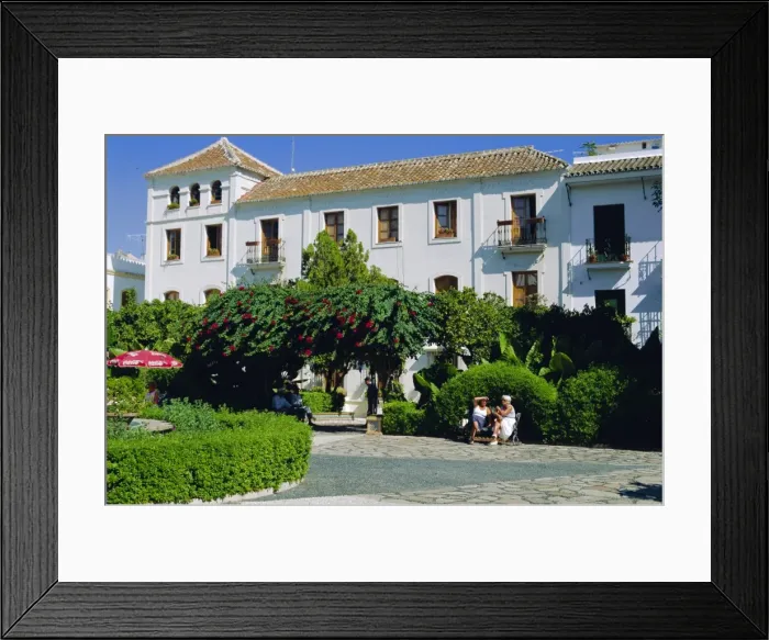 Framed Print : Plaza las Flores Framed Print : Plaza las Flores
