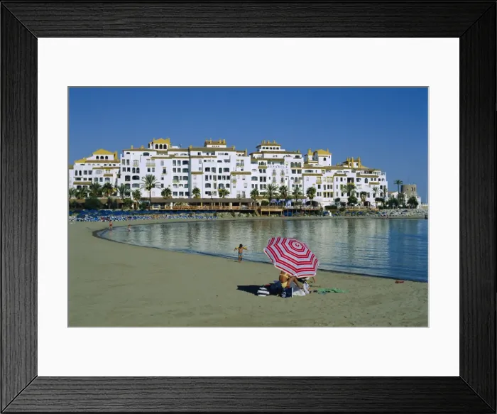 Framed Print : Beach at Puerto Banus near Marbella Framed Print : Beach at Puerto Banus near Marbella
