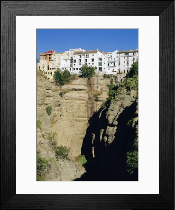 Framed Print : Houses on the edge of El Tajo Framed Print : Houses on the edge of El Tajo