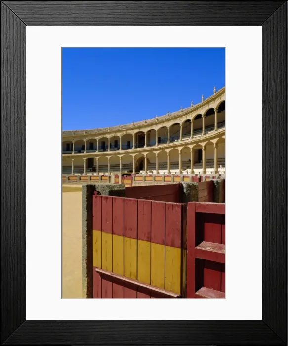 Framed Print : The Plaza de Toros dating from 1784 Framed Print : The Plaza de Toros dating from 1784