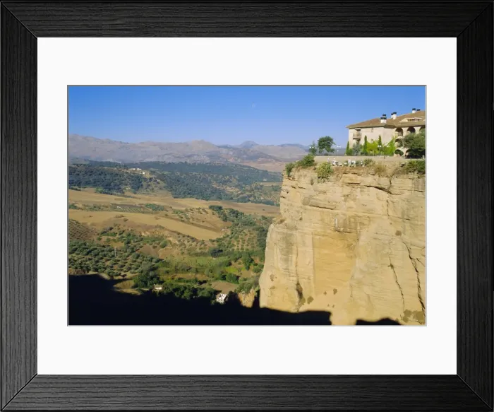 Framed Print : Parador hotel on the edge of El Tajo Framed Print : Parador hotel on the edge of El Tajo