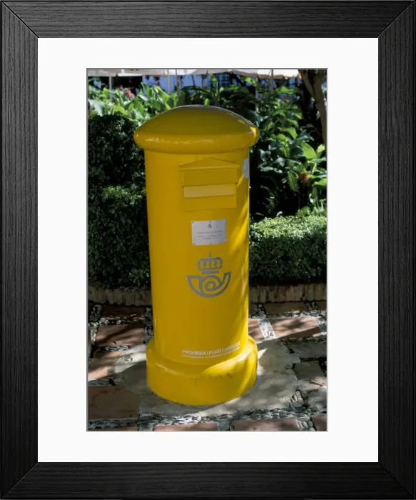 Framed Print : Yellow postbox Framed Print : Yellow postbox