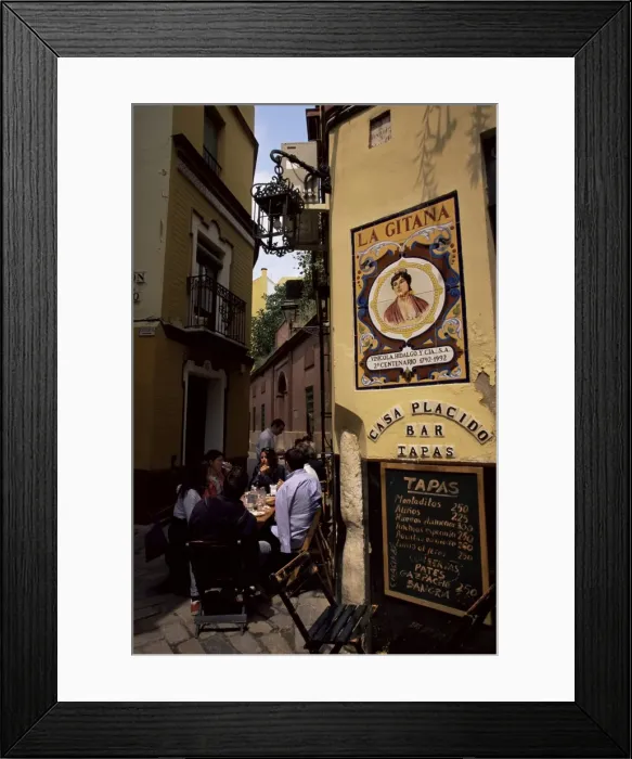 Framed Print : Tapas bar, Barrio Santa Cruz Framed Print : Tapas bar, Barrio Santa Cruz