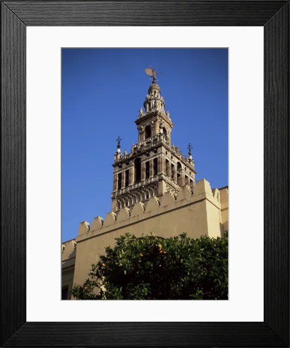 Framed Print : La Giralda and orange trees Framed Print : La Giralda and orange trees