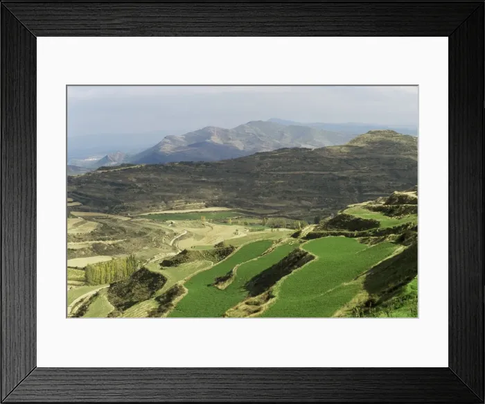 Framed Print : View from the village of Ujue Framed Print : View from the village of Ujue
