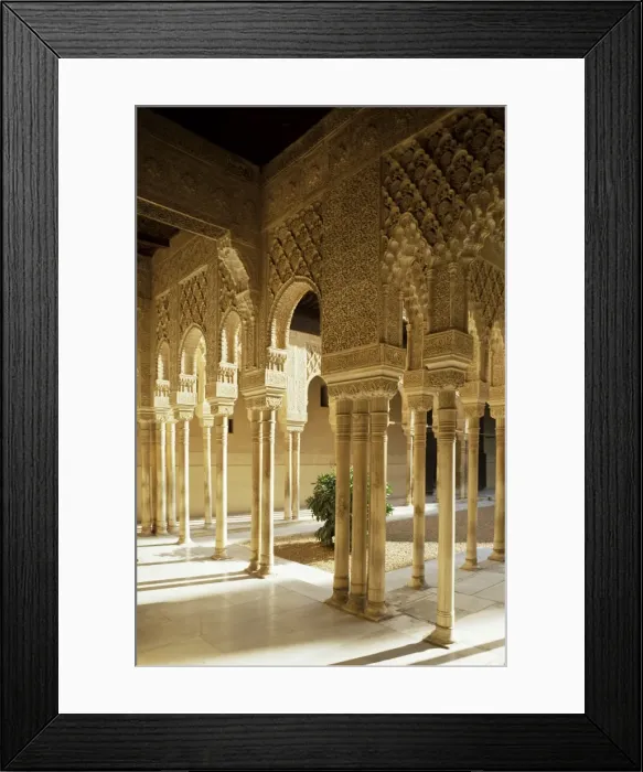 Framed Print : Court of the Lions