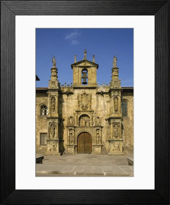 Framed Print : Exterior of Plateresque facade of the University at Onati Framed Print : Exterior of Plateresque facade of the University at Onati