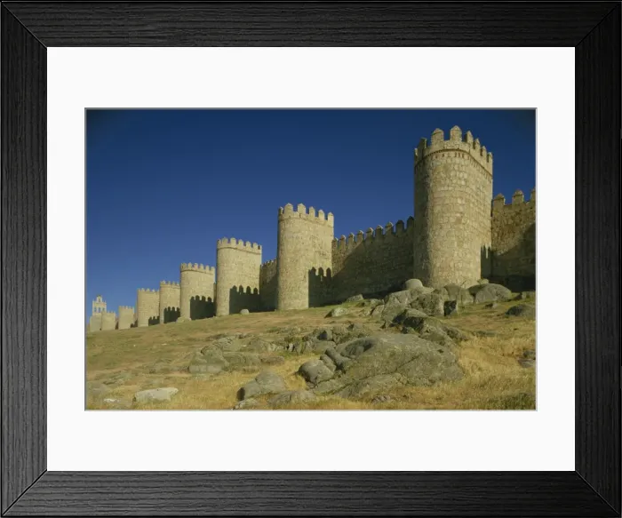 Framed Print : Exterior of the walls and town ramparts Framed Print : Exterior of the walls and town ramparts