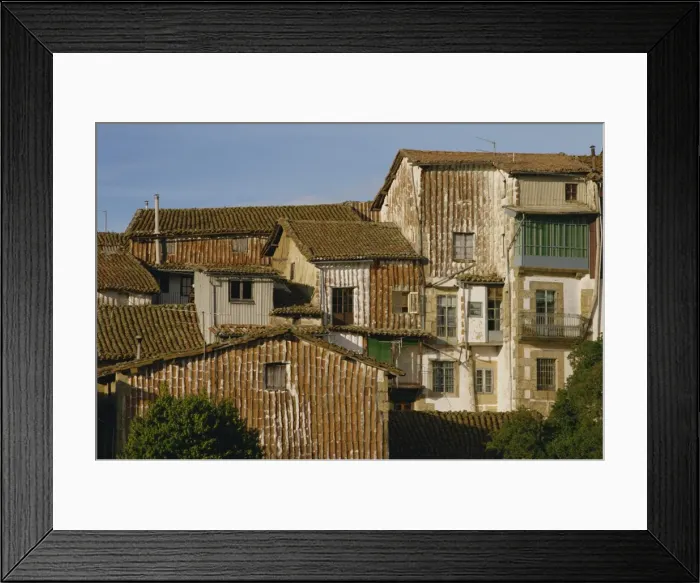 Framed Print : Exterior of old village houses Framed Print : Exterior of old village houses
