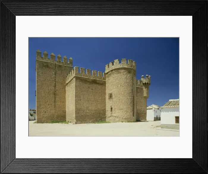 Framed Print : Exterior of the walls of the castle of Orgaz in Toledo Framed Print : Exterior of the walls of the castle of Orgaz in Toledo