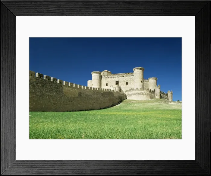 Framed Print : Exterior of the walls and castle of Belmonte in Cuenca Framed Print : Exterior of the walls and castle of Belmonte in Cuenca