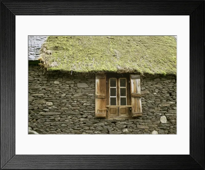 Framed Print : Detail of house near Bielsa