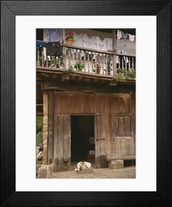 Framed Print : Close-up of wooden doorway with a lucky horseshoe Framed Print : Close-up of wooden doorway with a lucky horseshoe