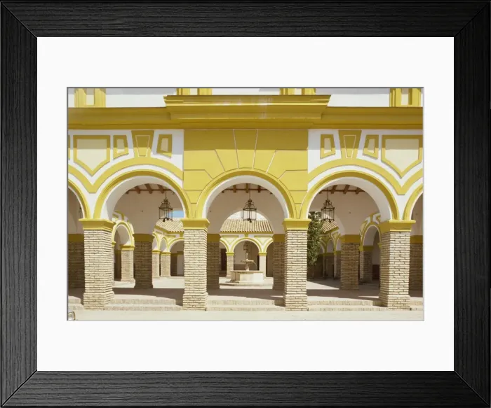 Framed Print : Exterior of building with arches Framed Print : Exterior of building with arches