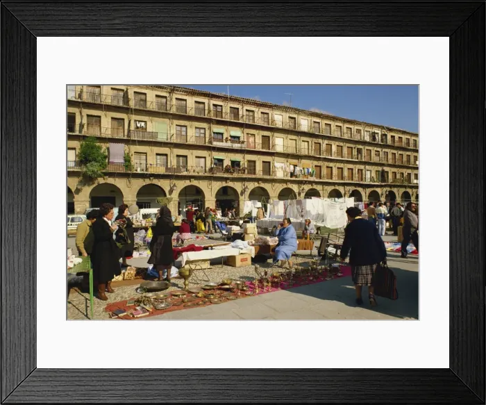 Framed Print : Market in the Town Square in Cordoba Framed Print : Market in the Town Square in Cordoba