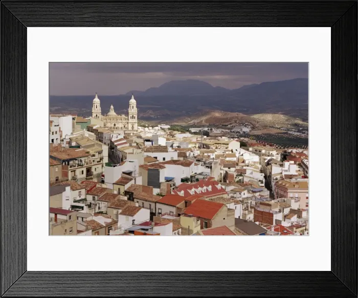 Framed Print : Aerial view of Jaen city Framed Print : Aerial view of Jaen city
